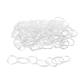 Elástico de Silicone Transparente para Cabelo Tamanho G 100 Unidades - ProArt