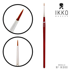 Pincel Delineador Para Olhos 81000 (IK000) Linha Vermelha - Ikko Makeup