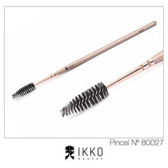 Pincel Para Cílios e Sobrancelhas 80027 Linha Dourada - Ikko Makeup