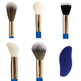 Kit Lully Pele de Porcelana 5 Pincéis + 1 Esponja