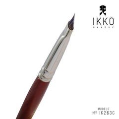 Pincel Para Delineado e Sobrancelha 81263C (IK263C) Linha Vermelha - Ikko Makeup