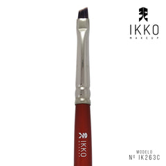 Pincel Para Delineado e Sobrancelha 81263C (IK263C) Linha Vermelha - Ikko Makeup