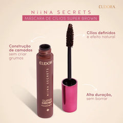 Máscara de Cílios Super Brown Niina Secrets Neutrals