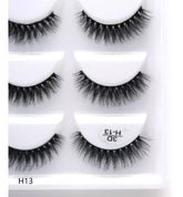 Cílios Postiços 3D Modelo H13 - 5 Pares