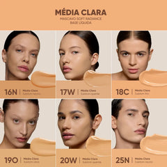 Mascavo Soft Radiance Base Líquida 18C 30ml