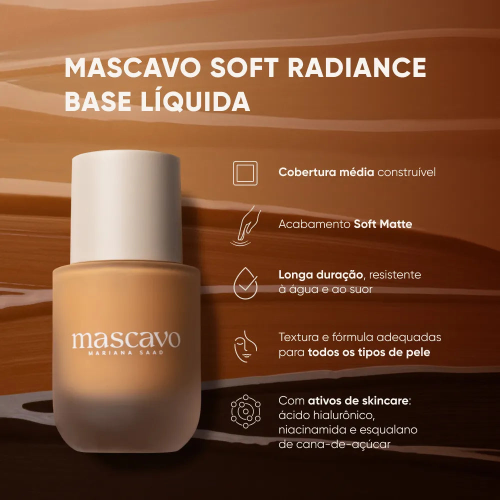 Mascavo Soft Radiance Base Líquida 18C 30ml