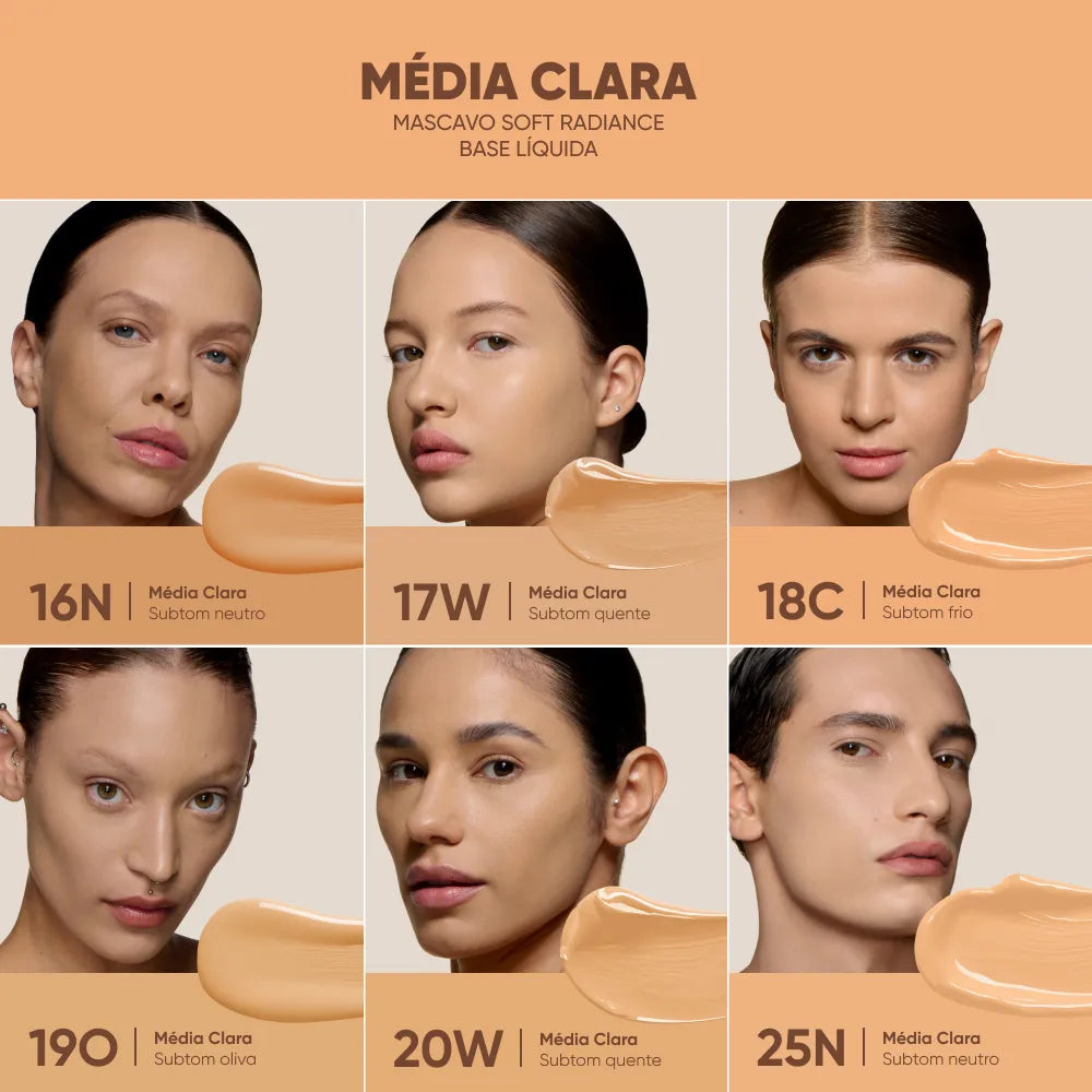Mascavo Soft Radiance Base Líquida 20W 30ml