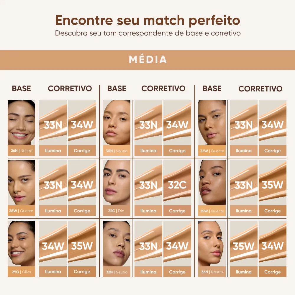 38W Mascavo Soft Blur Corretivo Líquido - 6g