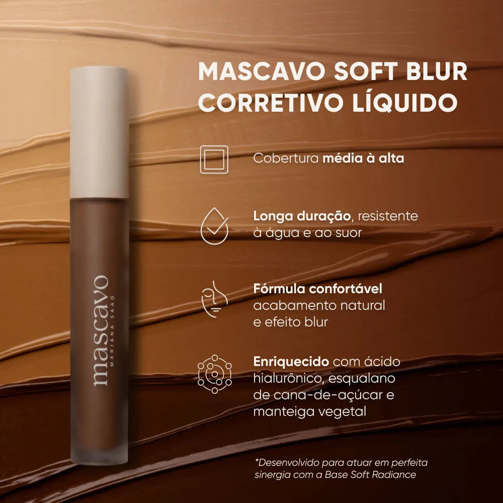38W Mascavo Soft Blur Corretivo Líquido - 6g