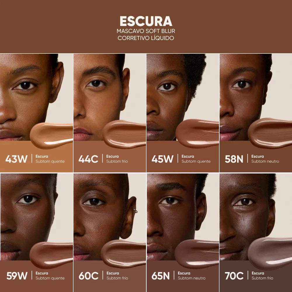 58N Mascavo Soft Blur Corretivo Líquido - 6g