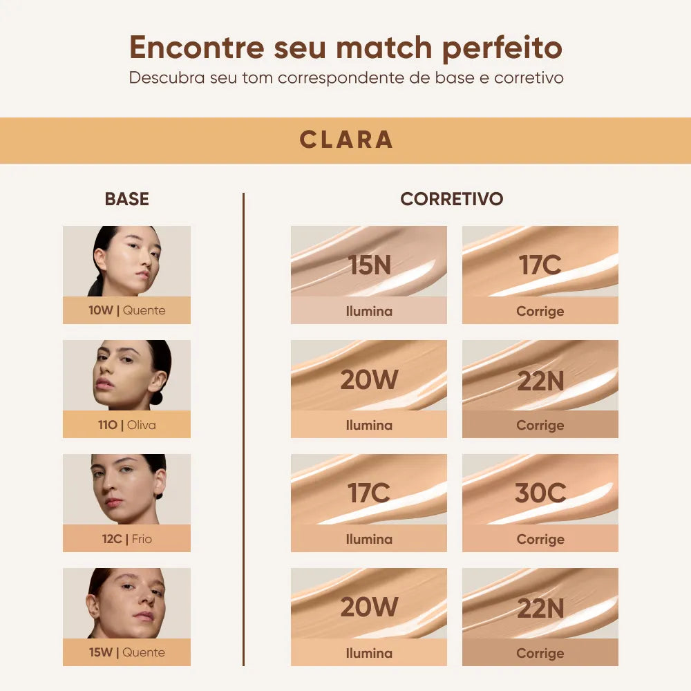 20W Mascavo Soft Blur Corretivo Líquido - 6g