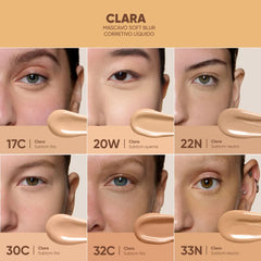 22N  Mascavo Soft Blur Corretivo Líquido - 6g