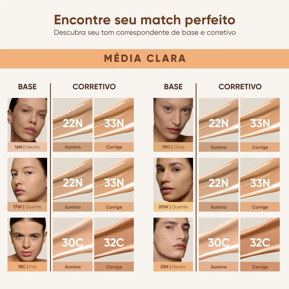30C Mascavo Soft Blur Corretivo Líquido - 6g