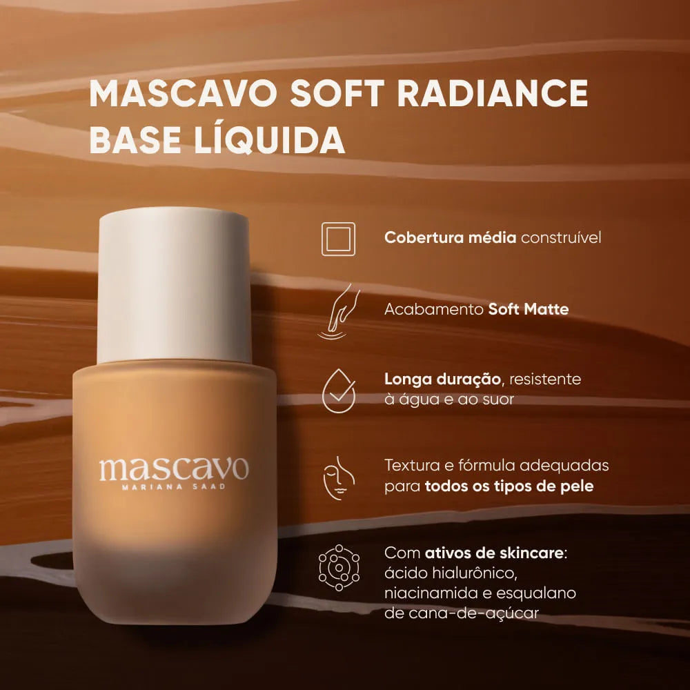 Mascavo Soft Radiance Base Líquida 28W 30ml