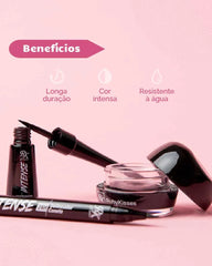 Caneta Delineadora Intense 24h - Preta - Ruby Kisses