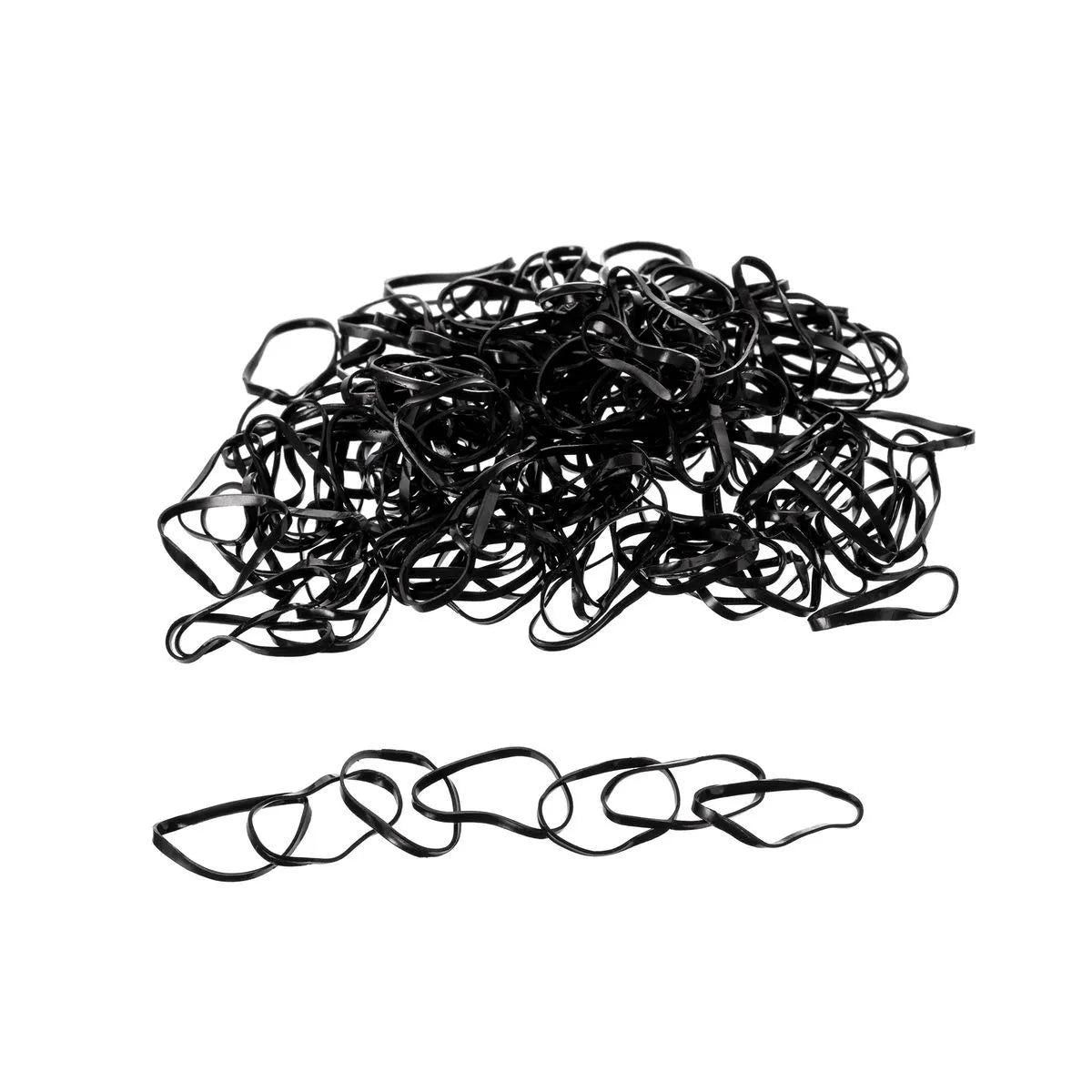Elástico de Silicone Preto para Cabelo Tamanho P 200 Unidades - ProArt
