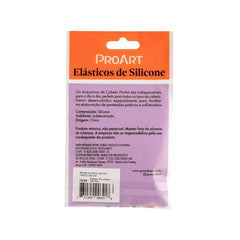 Elástico de Silicone Preto para Cabelo Tamanho P 200 Unidades - ProArt