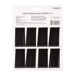 Grampo de Cabelo Preto N5 120 unidades - ProArt