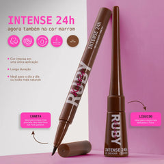 Caneta Delineadora Intense 24h - Marrom - Ruby Kisses