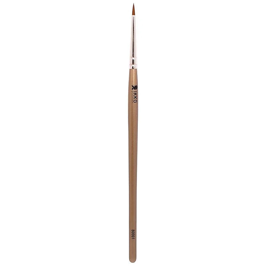 Pincel Delineador Para Olhos 80001 (D001) Linha Dourada - Ikko Makeup
