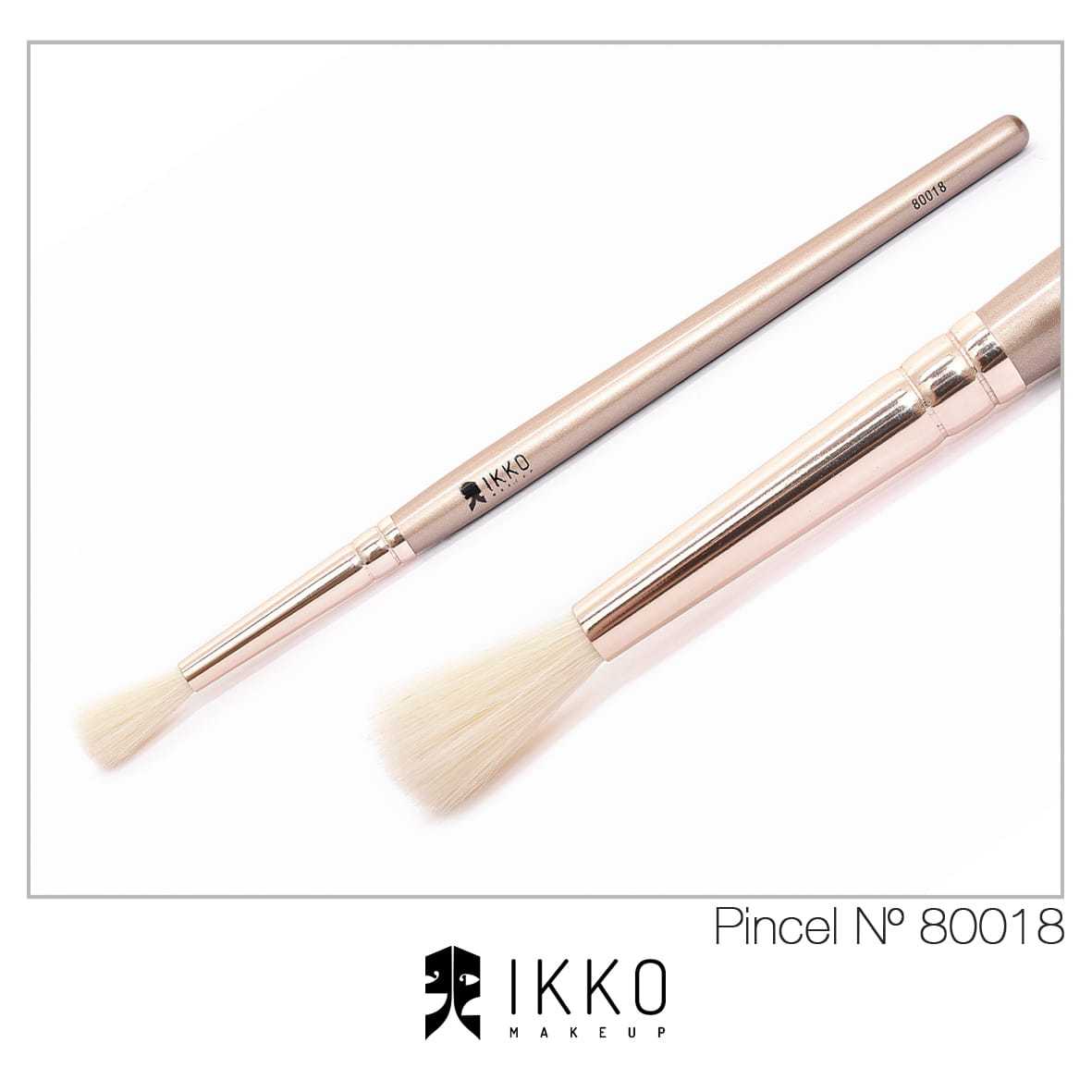 Pincel Para Olhos 80018 Linha Dourada - Ikko Makeup