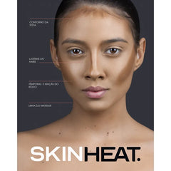 Contorno e Base HD em Mousse - Skin Heat - Anairana
