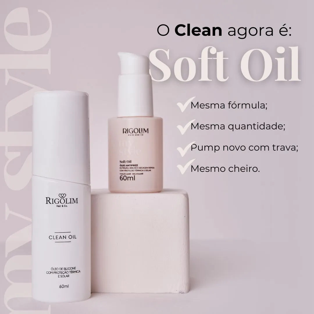 Óleo Capilar CLEAN OIL - 60 ml  - Rigolim Hair and Co