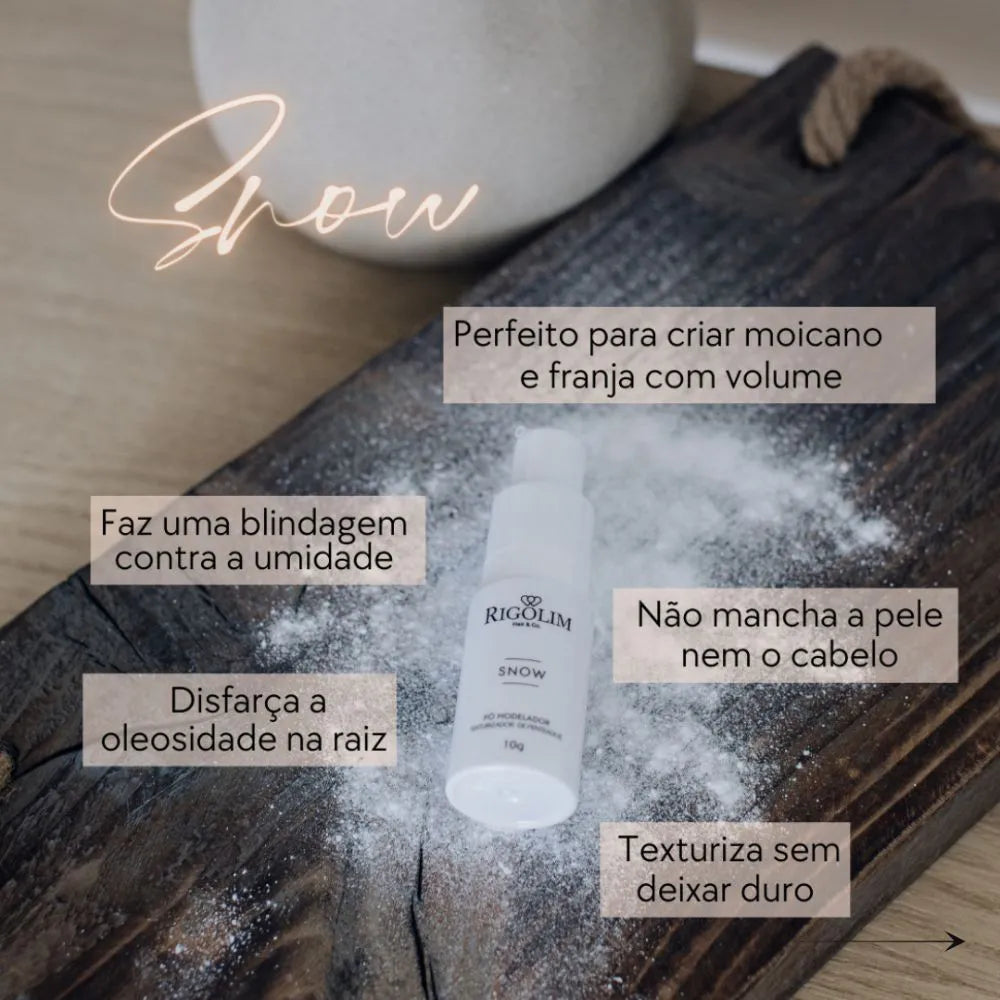 Pó Texturizador SNOW 10g - Rigolim Hair and Co