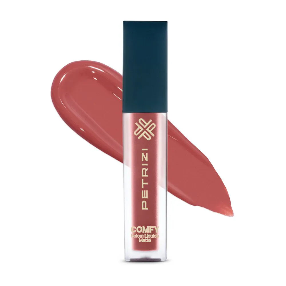 Batom Líquido Comfy Rosa Queimado - Petrizi